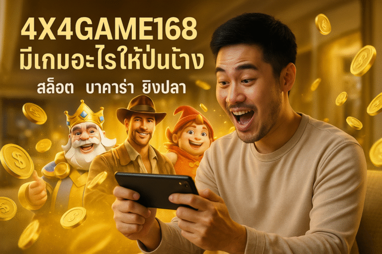 4X4GAME168 มีเกมอะไรให้ปั่นบ้าง? สล็อต บาคาร่า ยิงปลา
