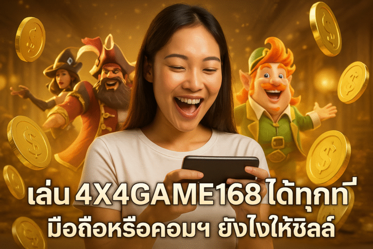 เล่น 4X4GAME168 ได้ทุกที่ มือถือหรือคอมฯ ยังไงให้ชิลล์