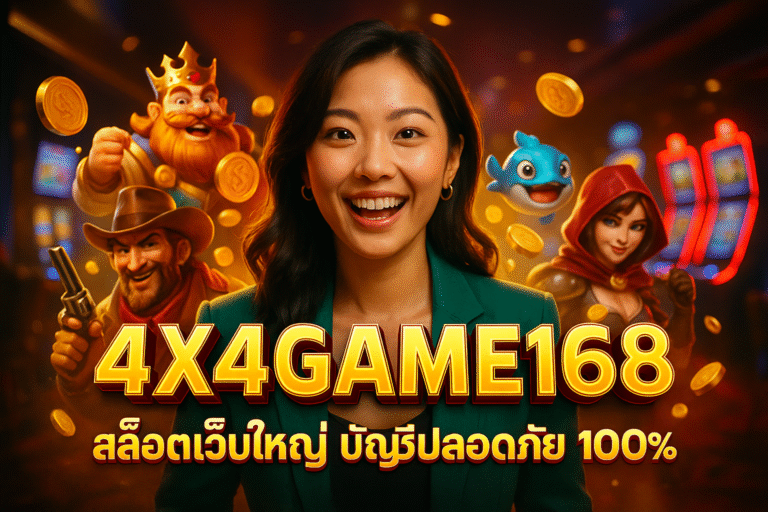 4X4GAME168 สล็อตเว็บใหญ่ บัญชีปลอดภัย 100%