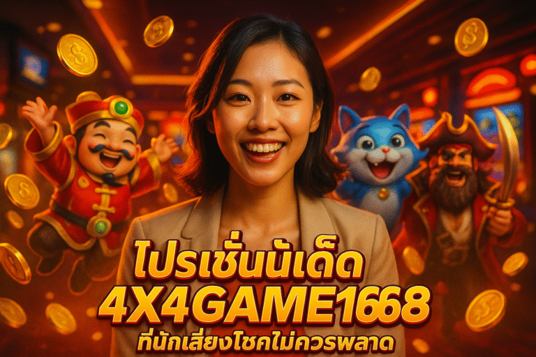 โปรโมชั่นเด็ด 4X4GAME168 ที่นักเสี่ยงโชคไม่ควรพลาด